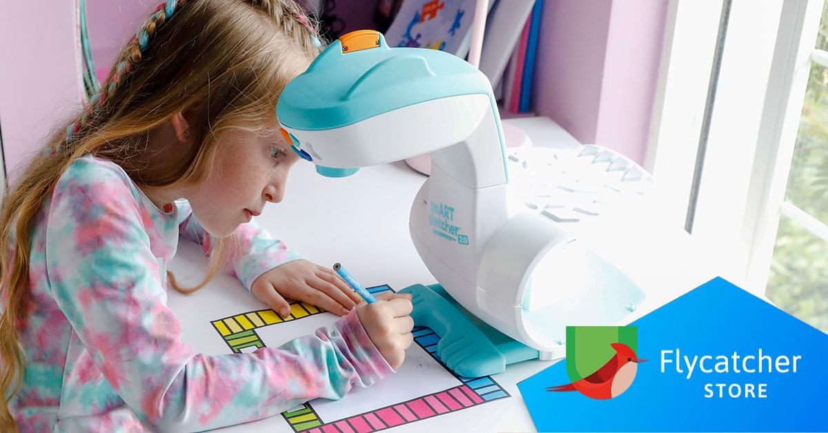 Flycatcher Toys on Instagram: The smART sketcher® 2.0 Projector puts the  fun of drawing and writing into the hands of kids. Download the FREE app  for limitless drawing options! Add to cart