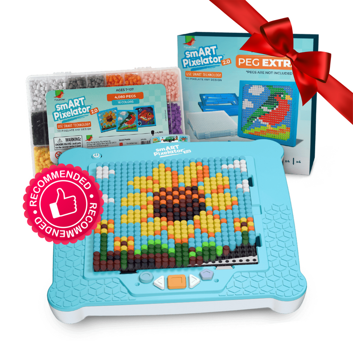 smART Pixelator™ 2.0 & Peg Bundle – Create, Frame, and Display Your Masterpieces!