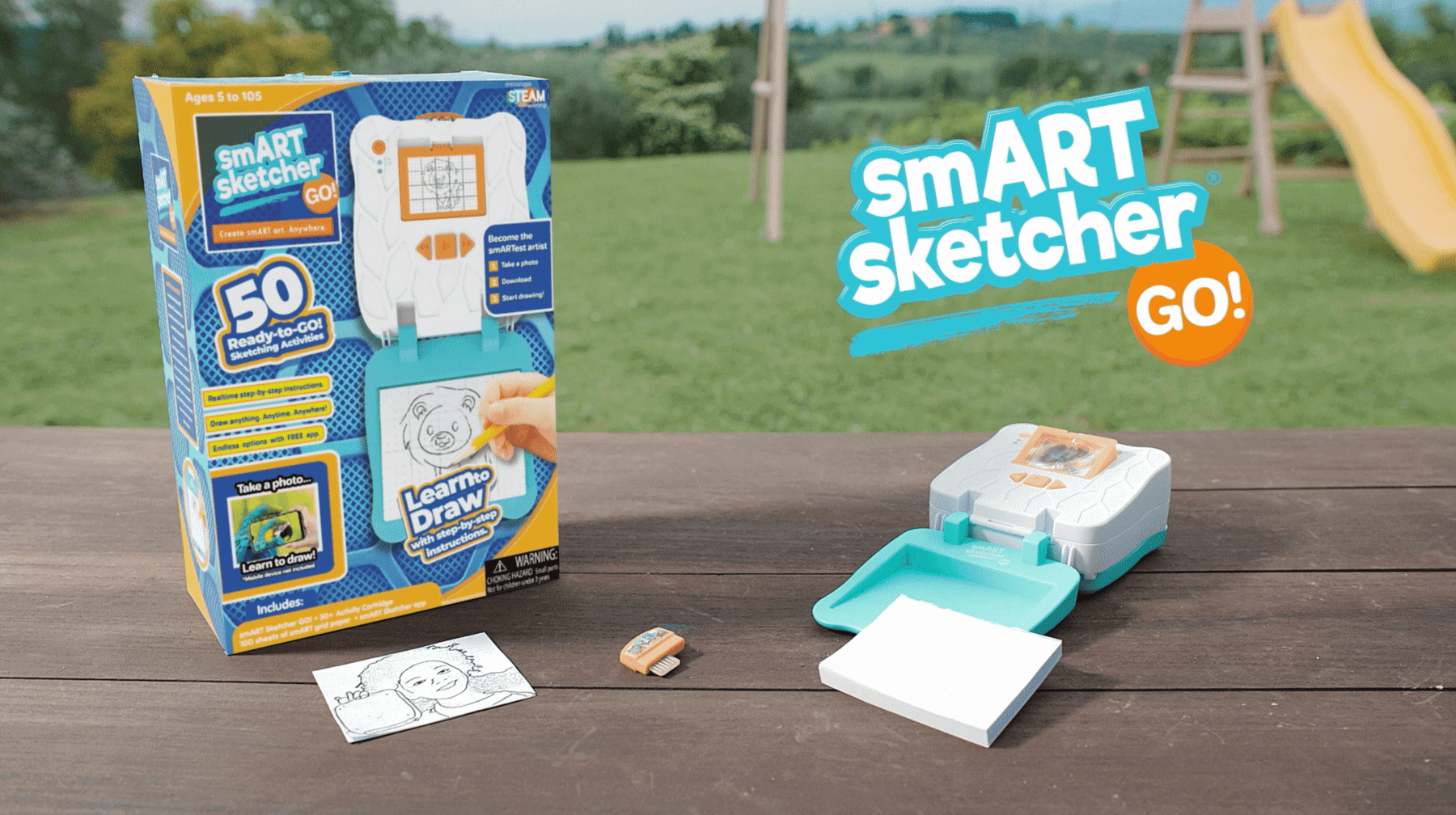 Portable Drawing Toy for Kids  smART sketcher® GO! by Flycatcher